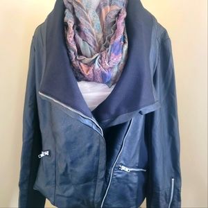 NWOT Faux Leather Moto Jacket